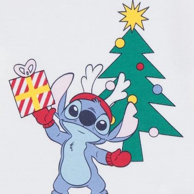 Disney Stitch Christmas Tree Cute Pyjamas at ASDA